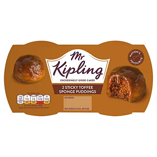 Mr Kipling Dessert-Kuchen mit Toffeesauce - 108g - 3er-Packung von Mr Kipling