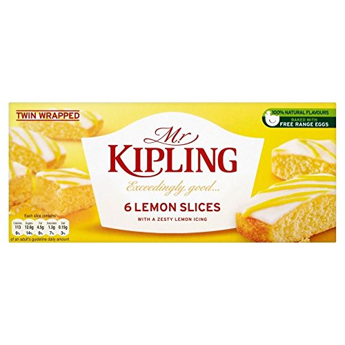 Mr Kipling Lemon Layered Scheiben (6 pro Packung) - Packung mit 2 von Mr Kipling