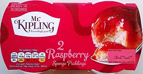Mr Kipling Raspberry Sponge Puddings 1 x 2 puddings von Mr Kipling