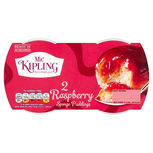 Mr Kipling Kuchen Pudding Himbeere x 2 Doppelpack von Mr Kipling