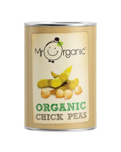 Herr Bio Kichererbsen (400g) - Packung mit 6 von Mr Organic