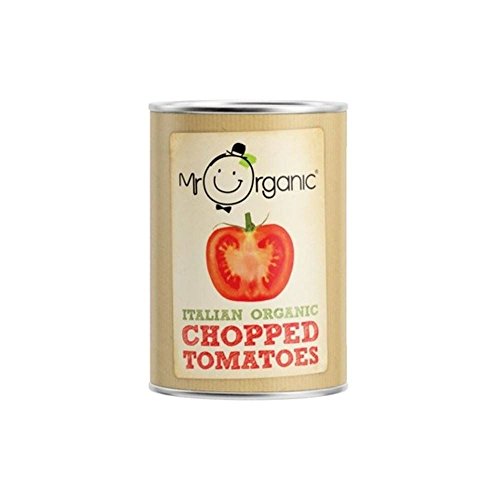 Herr Organic Gehackte Tomaten (400 g) - Packung mit 2 von Mr Organic