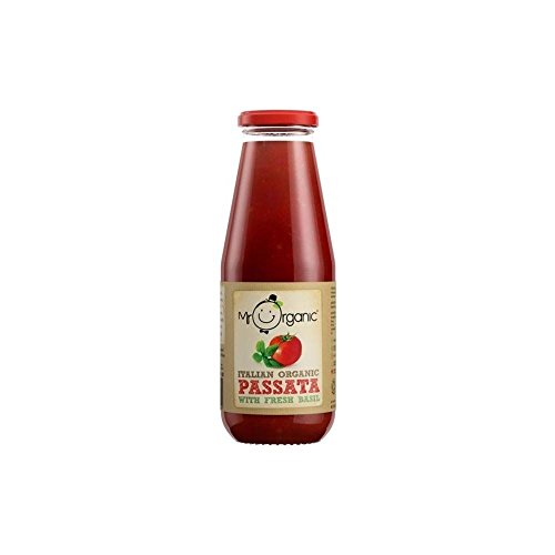 Herr Organic Passata & Basil (690g) - Packung mit 2 von Mr Organic