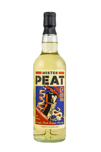 Mister Peat I Single Malt Scotch Whisky I Batch Strength I Erdige Noten und starken Torfrauch I 53,7% vol. I 700ml von Mr Peat