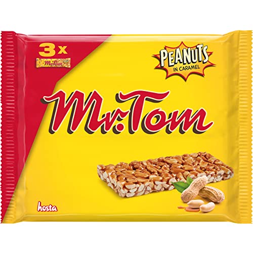 Mr Tom Erdnussriegel aus gerösteten Erdnüssen mit Karamell 3 x 40g Mr Tom Erdnussriegel aus gerösteten Erdnüssen mit Karamell 3 x 40g von Mr Tom