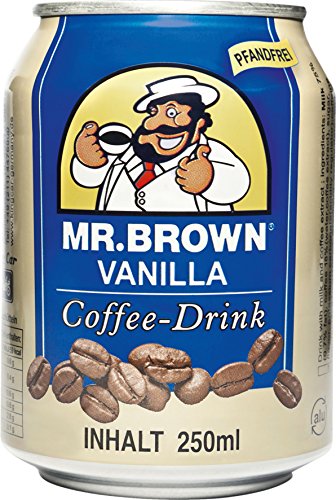 Mr. Brown Vanillearoma Kaffee-Drink, 24 x 250ml von MR. BROWN