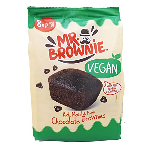 Mr. Brownie Vegan Chocolate Brownies Schokoladen Brownies Mit Belgischer Schokolade 200g von Mr. Brownie
