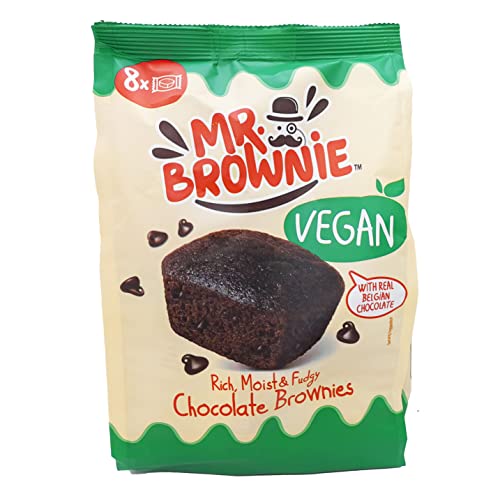 Mr. Brownie Vegan Chocolate Brownies Schokoladen Brownies Mit Belgischer Schokolade 200g von Mr. Brownie