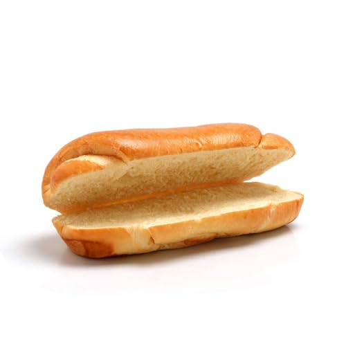 MR.DOBELINA Hot Dog Potato Buns 60 g - Kartoffel Brötchen Für Hot Dogs Mit Würstchen Und Amerikanischen Hotdog-saucen - Natürliche Produkte Ohne Konservierungsstoffe Oder Zusatzstoffe (12 bun) von Mr. Dobelina