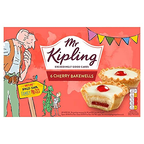 Mr Kipling Kuchen – Cherry Bakewells – 6 Packungen mit 10 Stück von Mr Kipling