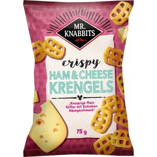 Mr.Knabbits Krengels Ham & Cheese Maischips, 14er Pack (14 x 75g) von Mr.Knabbits