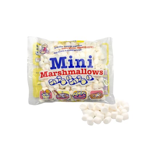 Mr. Mallo Mini Marshmallows 20x100g | Micro Marshmallow Schaumzucker-Ware Mäusespeck softe Süßigkeit zum Backen, Verzieren Kakao Mr. Mallo Mini Marshmallows 20x100g | Micro Marshmallow Schaumzucker-Ware Mäusespeck softe Süßigkeit zum Backen, Verzieren Kakao von Mr. Mallo
