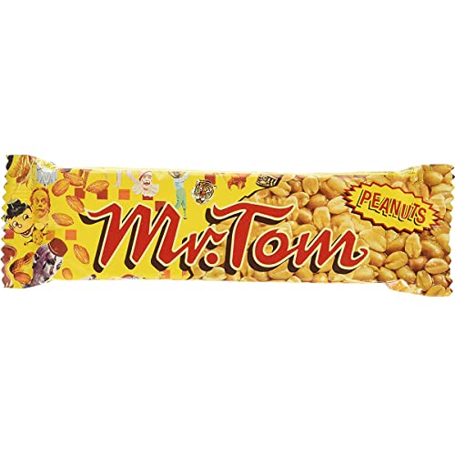 Mr Tom Erdnussriegel aus gerösteten Erdnüssen und Karamell 40g Mr Tom Erdnussriegel aus gerösteten Erdnüssen und Karamell 40g von Mr Tom