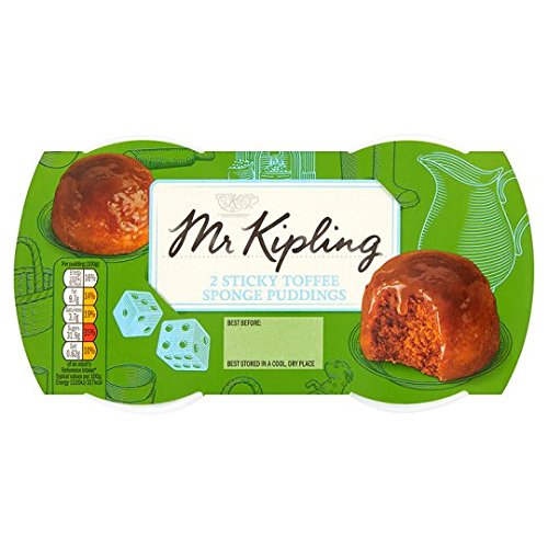 Mr.Kipling Sticky Toffee Schwamm Puddings, 2 x 95 g von Mr Kipling
