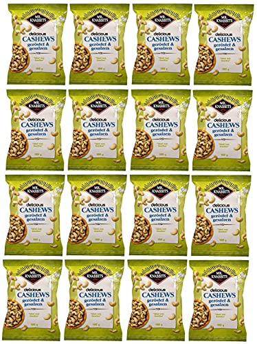 12 Tüten Mr.Knabbits Cashew Kerne geröstet und gezalzen a 100g von Mr.Knabbits