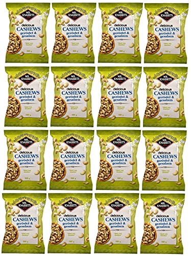 12 Tüten Mr.Knabbits Cashew Kerne geröstet und gezalzen a 100g von Mr.Knabbits