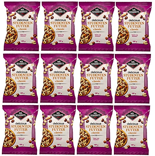 12 Tüten Mr.Knabbits Studentenfutter a 125 g von Mr.Knabbits