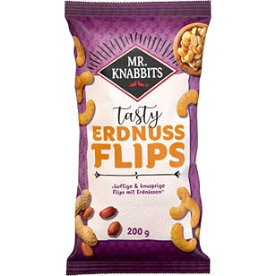 Mr.Knabbits Erdnussflips, 12er Pack (12 x 200g) von Mr.Knabbits