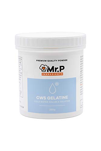 Mr.P Ingredients Kaltwasserlösliche Gelatine 250g Pulver Cold Water Soluble Gelatine Powder Geliermittel Glutenfrei GVO-Frei Halal Koscher von Mr.P Ingredients