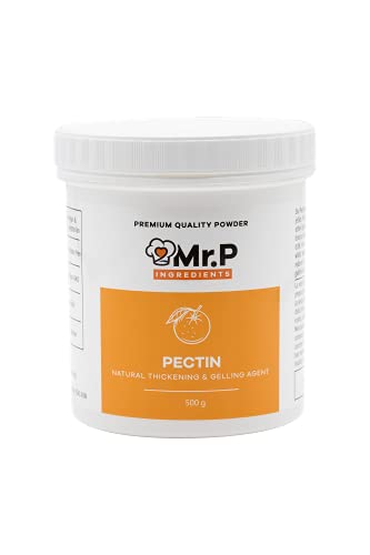 Mr.P Ingredients Pektin 500 g NH Pulver Geliermittel Konfitüren Marmeladen Chutney Fruchtgelees Fruchtkompott Geliermittel Vegan Vegetarisch Halal Koscher Glutenfrei von Mr.P Ingredients