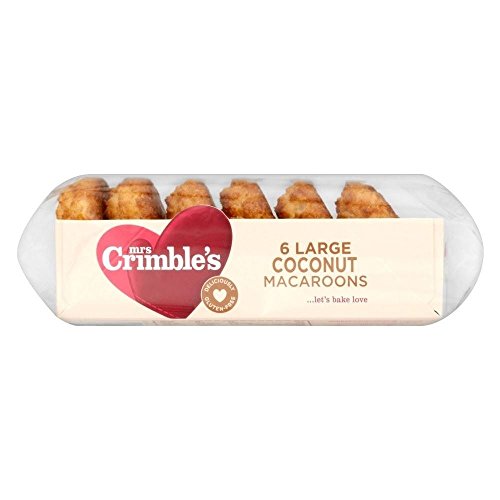 Mrs Crimble Large Kokosnuss-Makronen (6 pro Packung - 210g) - Packung mit 2 von Mrs Crimbles