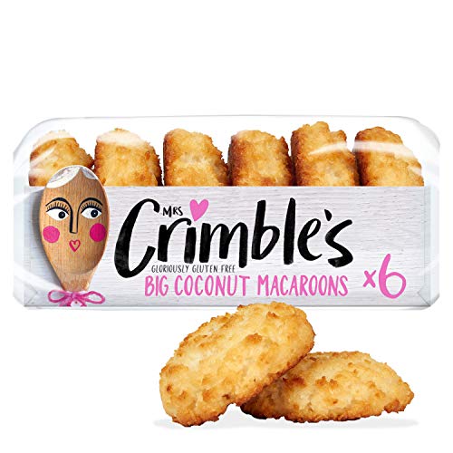 Mrs Crimbles 6 große Kokosnuss-Makronen (6 Stück, insgesamt 36 Scheiben) von Mrs Crimbles