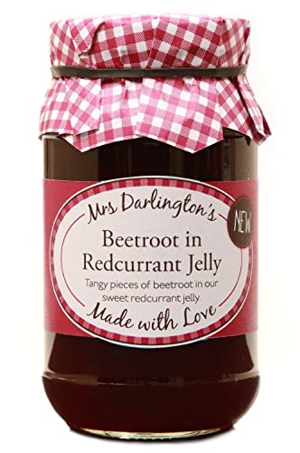 Mrs Darlingtons|Mrs Darlington's - Rote Beete in Johannisbeergelee, 340 g von The Great British Confectionery Company