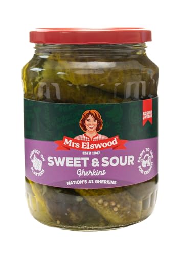 Mrs Elswood - Sweet Sour Cucumbers Pickled with Sweetener - 670g von Mrs Elswood