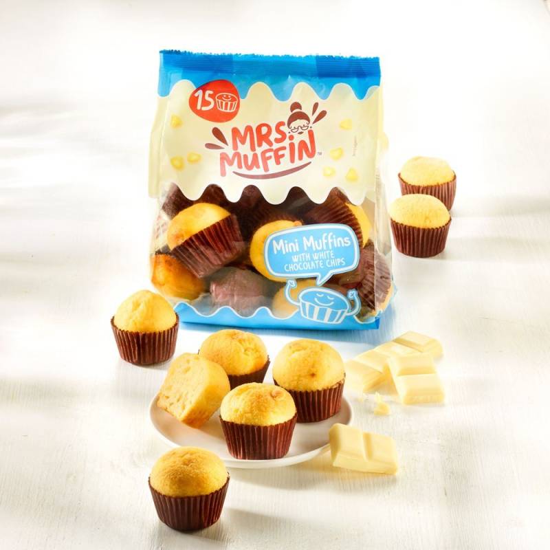 Mrs. Muffin Mini-Muffins mit weißer Schokolade von Mrs. Muffin