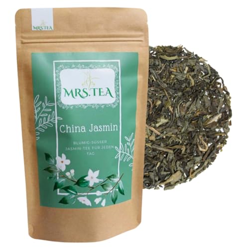 China Jasmin Mrs. Tea Jasmintee 100g | Grüntee Jasmin | Erstklassiger loser Tee von Mrs. Tea