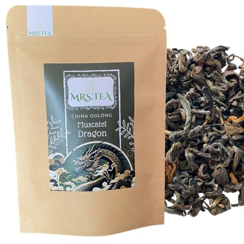 Mrs. Tea Muscatel Dragon Oolong Tee 40 g | Chinesischer Oolong aus den Bergen Yunnans | Jin Xuan Cultivar von Mrs. Tea