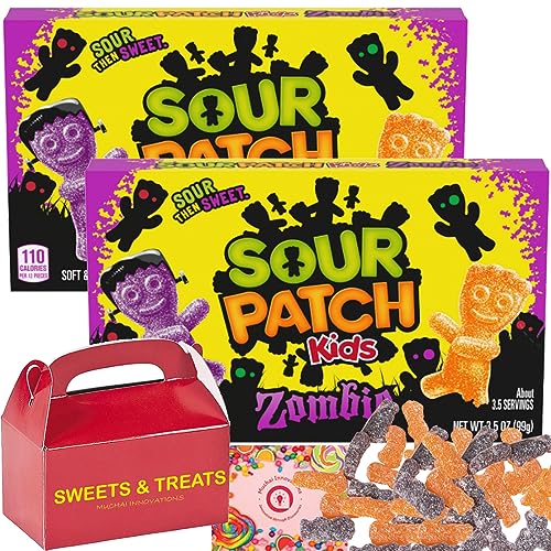 Halloween Sour Candy | Soft Sour Then Sweet Gummy – Theaterbox | Geburtstagsgeschenk Party Favor Holiday Treat School Snack Movie Night Sleepover | Plus Muchai Box (Halloween Zombies Trick Treat - Halloween Sour Candy | Soft Sour Then Sweet Gummy – Theaterbox | Geburtstagsgeschenk Party Favor Holiday Treat School Snack Movie Night Sleepover | Plus Muchai Box (Halloween Zombies Trick Treat - von Muchai Innovations