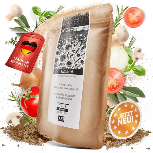 allerFeinst! - Umami Gewürzzubereitung - ohne Glutamat - Würzig Alleswürzer Gewürz Allrounder, 1er Pack (1 x 100g) von MüMa´s