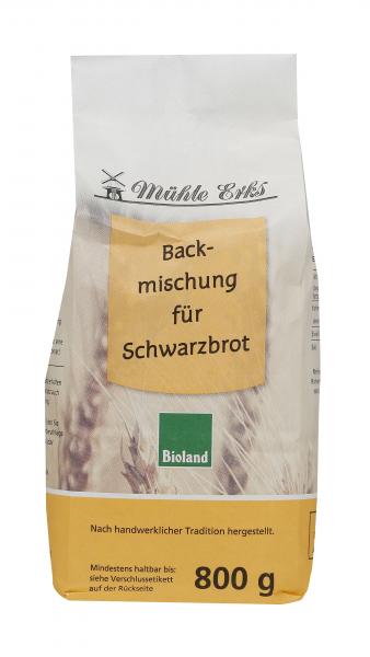 Mühle Erks Bioland Backmischung für Schwarzbrot von Mühle Erks