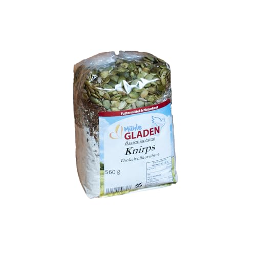 Dinkelvollkornbrot "Knirps" - Backmischung 560g - Selbstbacken mit Rezept von Mühle Gladen