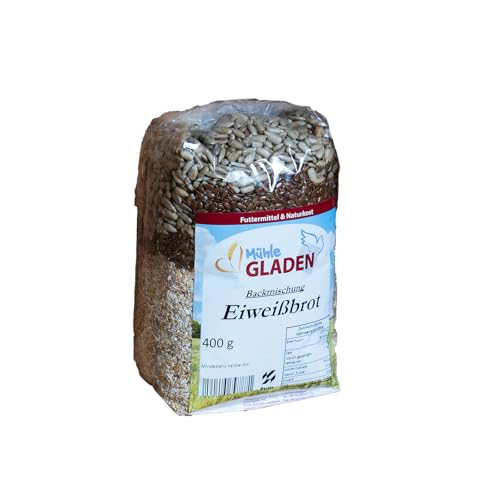 Eiweißbrot - Backmischung 400g - Selbstbacken mit Rezept von Mühle Gladen