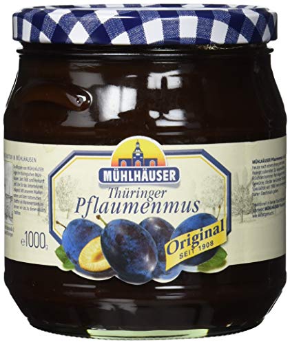 Mühlhäuser Pflaumenmus pastös, 2er Pack (2 x 1000 g) von Mühlhäuser