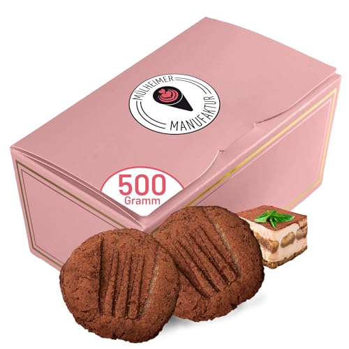 Mülheimer Manufaktur | Amaretti Morbidi Tiramisu | frisch & handwerklich hergestellt | außen knackig innen weich | Italienisches Mandelgebäck | Marzipangebäck | 500g von Muelheimer Manufaktur Eiswaffeln