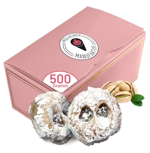 MyNaschbar Amaretti Morbidi Pistazie 500 g – Italienisches Mandelgebäck – Frisch & handwerklich hergestellt – Weiche Mandelmakronen ideal zu Kaffee, Cappuccino & Espresso von Mülheimer Manufaktur