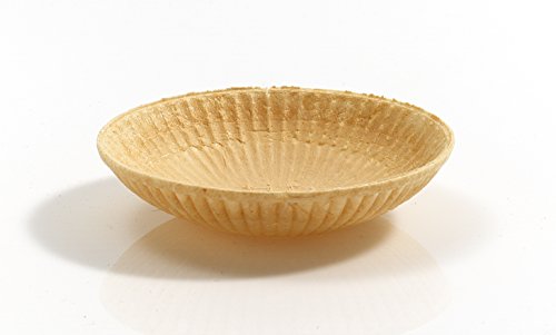 MyNaschbar Waffel Schale 450 Stück, 20 mm lang, Ø 86 mm, VEGAN – Wiener Eisbrötchen – Essbarer Waffelbecher perfekt für Eis, Softeis oder als Saucenbecher – Eiswaffeln in Eisdielen-Qualität von Mülheimer Manufaktur