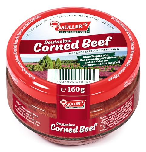 6x Müller's Corned Beef 160g Glas von Müller’s Hausmacher Wurst