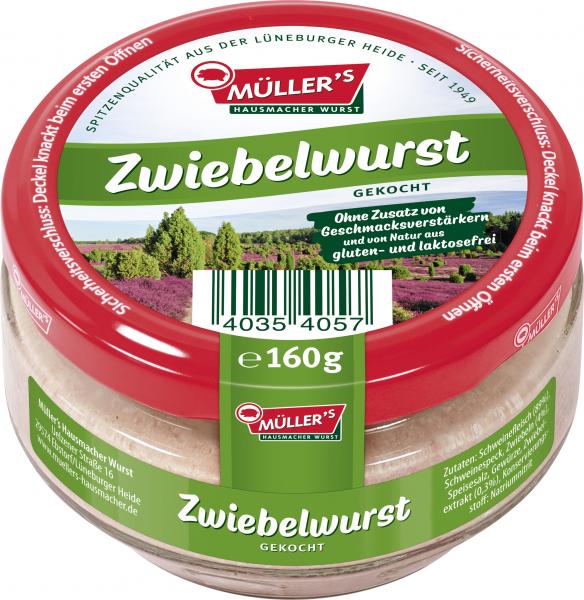 Müller's Hausmacher Wurst Zwiebelwurst gekocht von Müller's Hausmacher Wurst