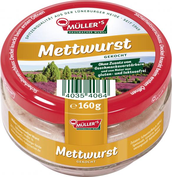 Müller's Mettwurst gekocht von Müller's Hausmacher Wurst