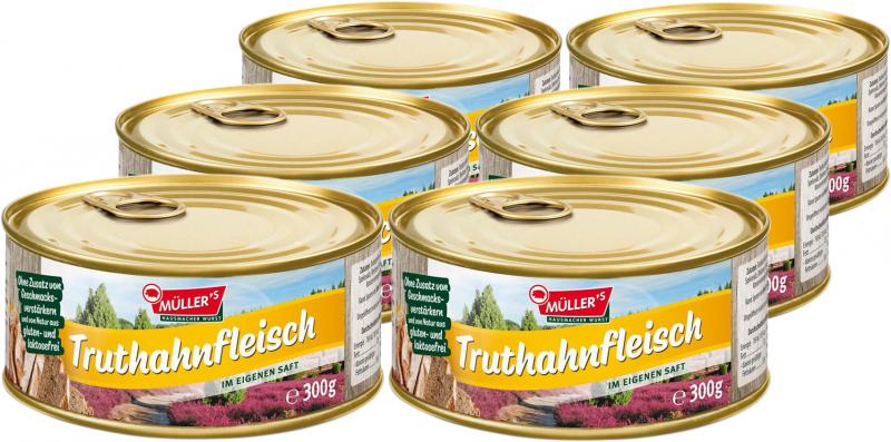 Müller's Truthahnfleisch im eigenen Saft von Müller's Hausmacher Wurst