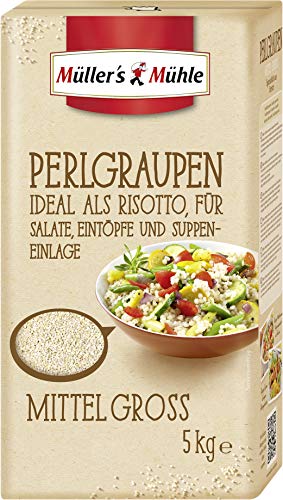 Müllers Mühle Perlgraupen Mittel geschälte Gerstenkörner 5000g Müllers Mühle Perlgraupen Mittel geschälte Gerstenkörner 5000g von Müller's Mühle GmbH
