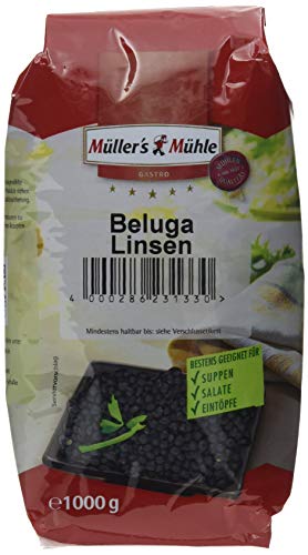 Müller´s Mühle Beluga Linsen, 5er Pack (5 x 1000 g) von Müller´s Mühle