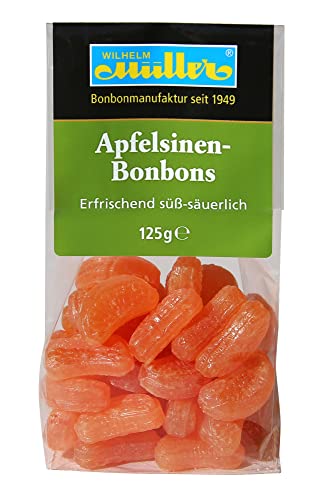 Apfelsinen-Bonbons - Erfrischend süss-säuerlich (5 Tüten - 5 % Rabatt) von WILHELM Müller