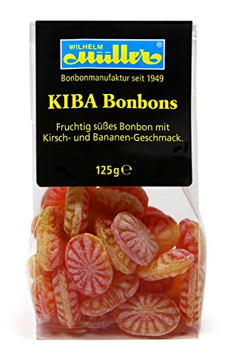 KIBA Bonbons - Fruchtig süsses Bonbon mit Kirsch- und Bananen-Geschmack (10 Tüten - 10 % Rabatt) von Müller