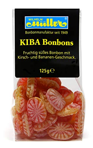 KIBA Bonbons - Fruchtig süsses Bonbon mit Kirsch- und Bananen-Geschmack (10 Tüten - 10 Prozent günstiger) von WILHELM Müller