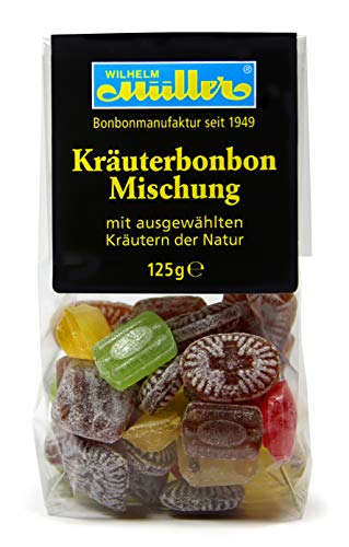 WILHELM Müller Kräutermischung - Kräuter Bonbons wie früher - Kräutermix als Bonbons - Im praktischen Beutel aus Deutschland - 125g von WILHELM Müller
